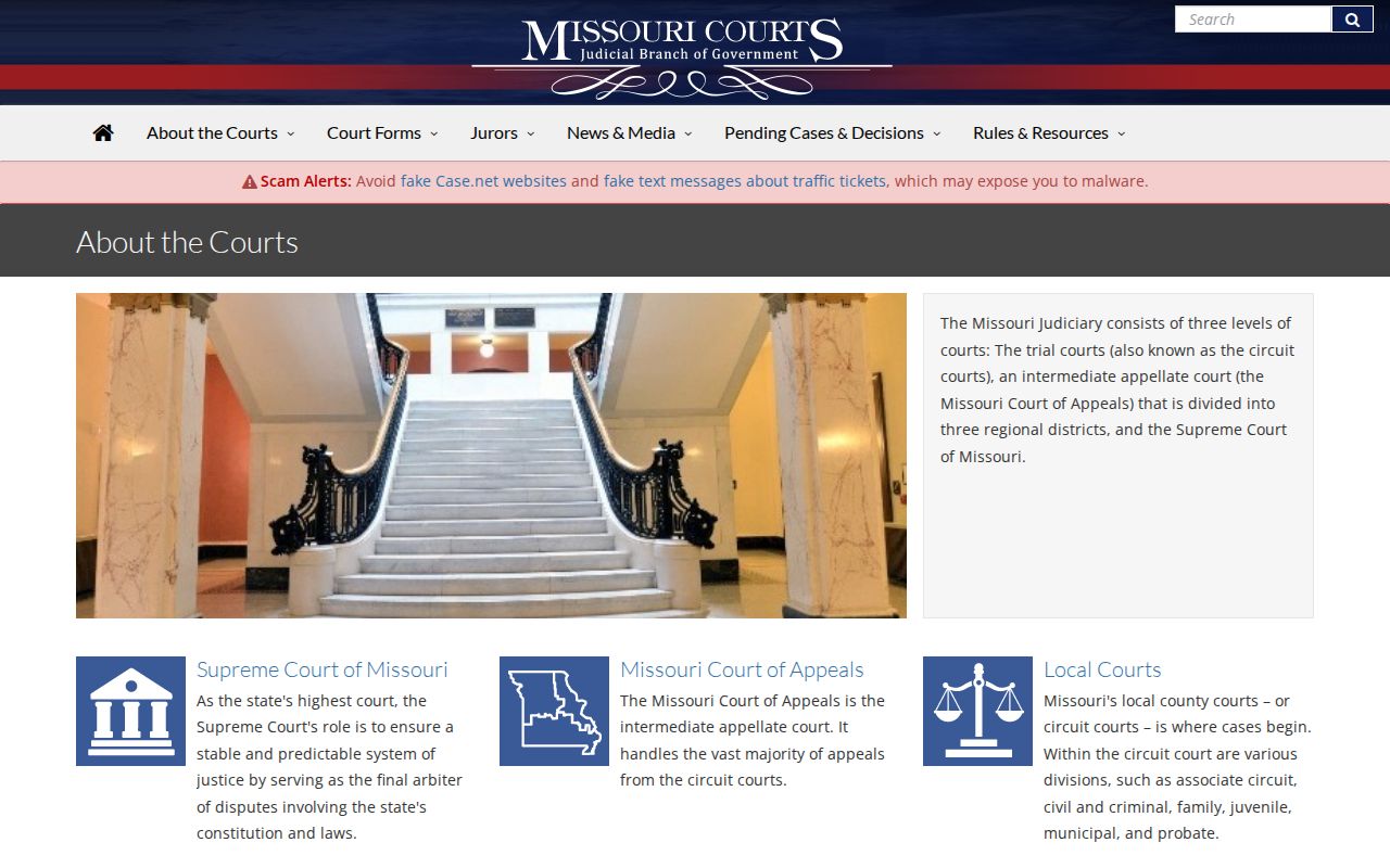 Barry County court docket within Missouri court structure