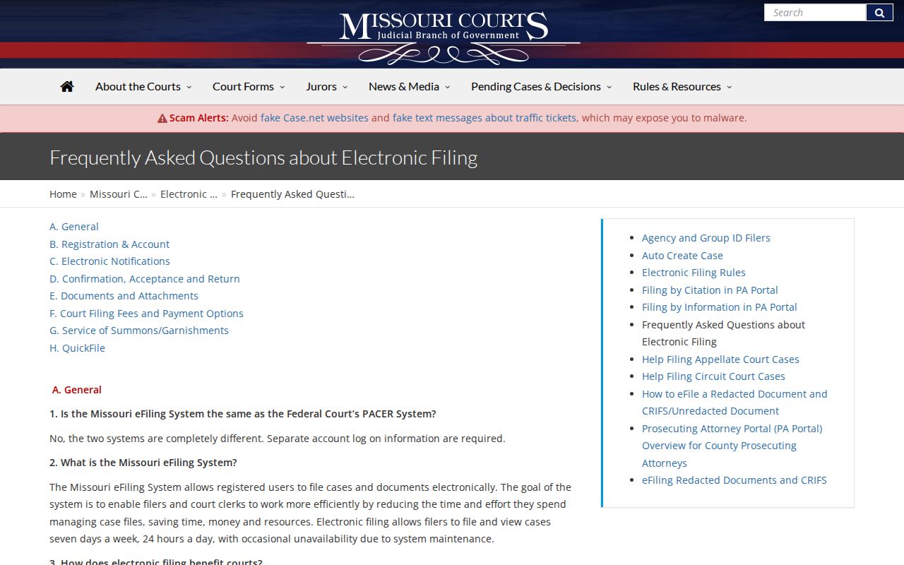 Wheaton court records Missouri public terminal and access context
